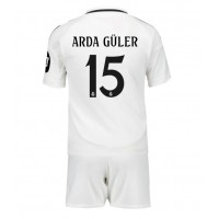 Dětský fotbalový dres Real Madrid Arda Guler #15 2024-25 Domácí Krátký Rukáv (+ trenýrky)